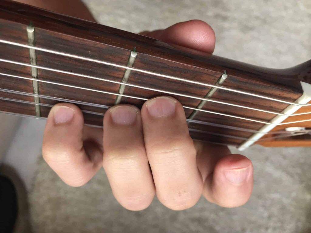 acorde lá maior com quarta