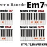 Acorde Em7 Teclado Como Fazer o Acorde Em7 no Piano e no Teclado